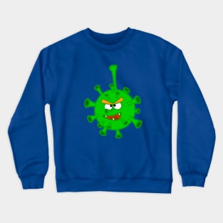 A Beautiful And Funny Coronavirus Covid-19 Will Decorate Your Things, As Well As Accessories, Perfect As A Present For Christmas And New Year. Crewneck Sweatshirt